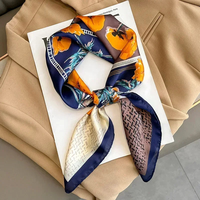 Luxury Design Print Square Scarf