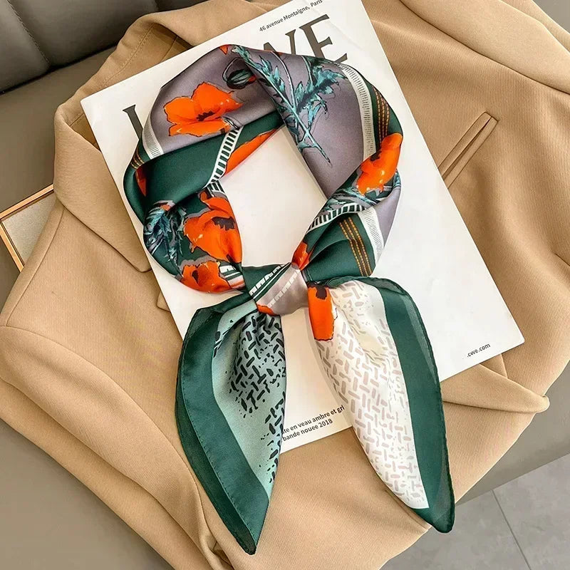 Luxury Design Print Square Scarf