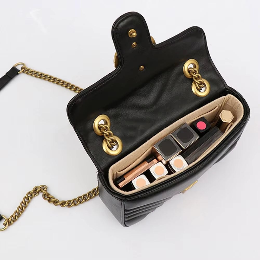 Felt Handbag Organizer | Bag Insert | Luxury Purse Organizer | Handbag Divider | Multi-Pocket Organizer | Tote Bag Insert | Women’s Bag Organizer | Purse Storage | Travel Organizer | Felt Bag Liner | Designer Bag Organizer | Lightweight Insert |