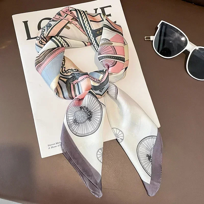Luxury Design Print Square Scarf