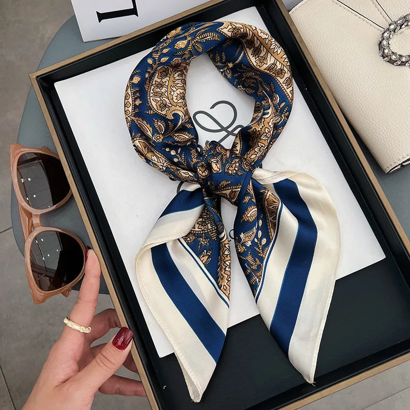 Luxury Square Scarf | 70x70cm Scarf | Printed Scarf | Women’s Fashion Scarf | Designer Scarf | Elegant Scarf | Silk Feel Scarf | Fashion Accessory | Stylish Neck Scarf | Gift for Her | Timeless Design | Lightweight Scarf | Head Scarf | Trendy Print Scarf | Luxury Gift Idea