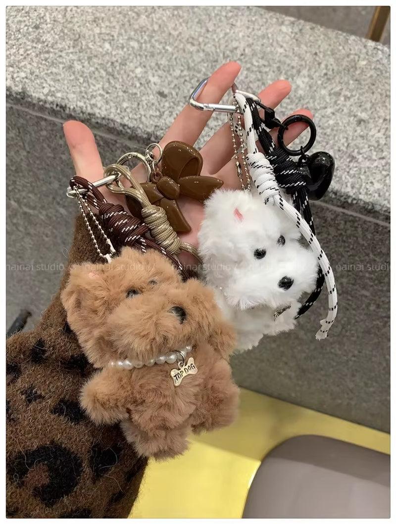 Plush Dog Keychain