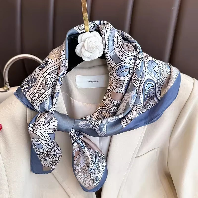Luxury Design Print Square Scarf