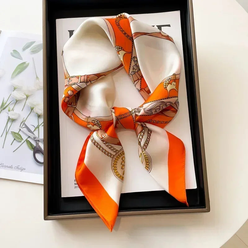 Luxury Design Print Square Scarf