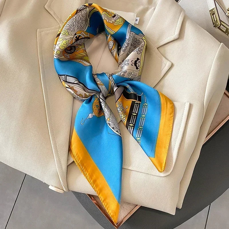 Luxury Design Print Square Scarf
