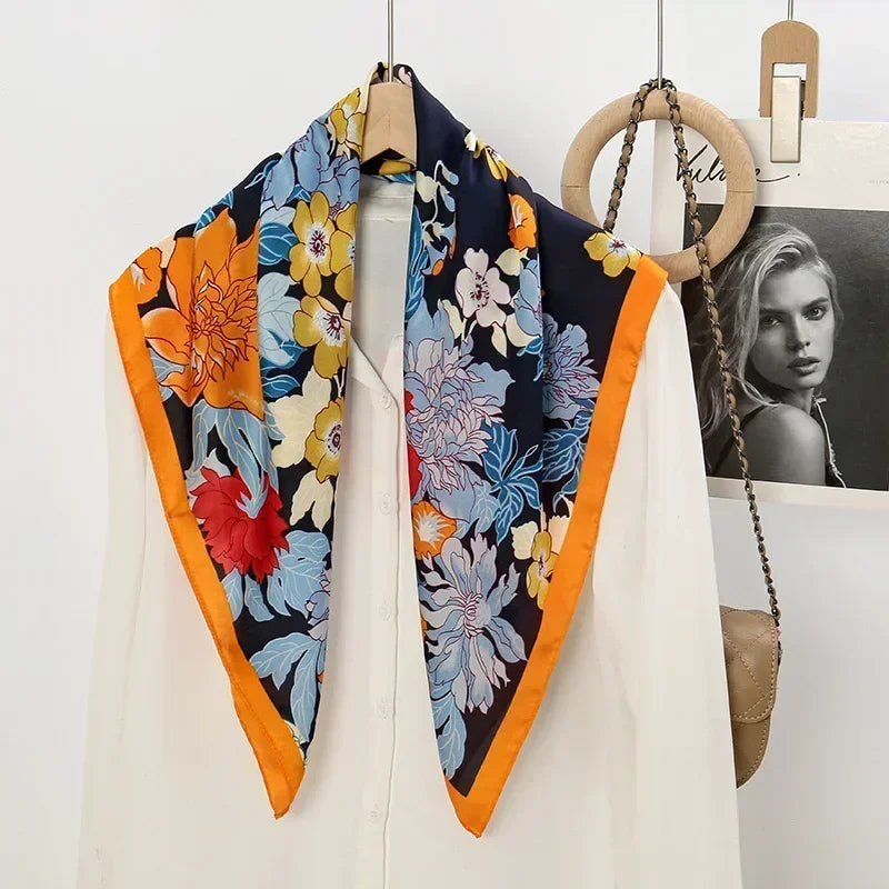 Luxury Design Print Square Scarf