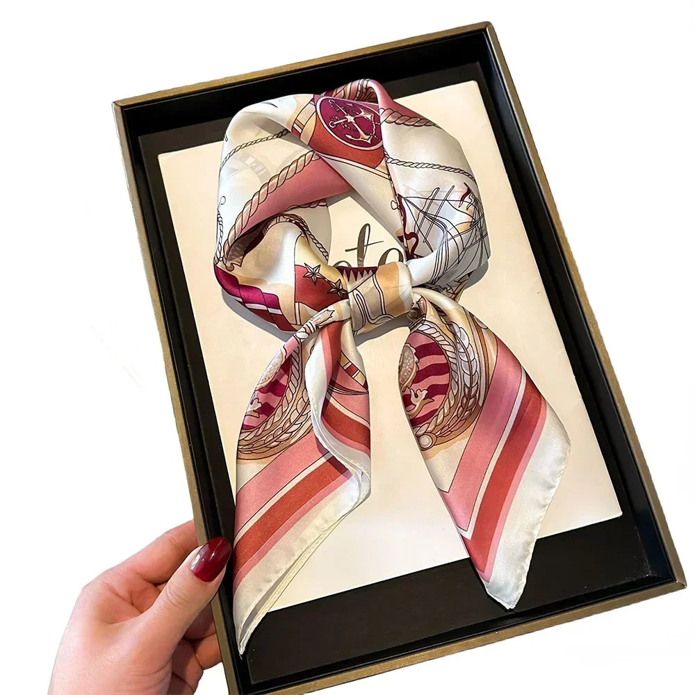 Luxury Design Print Square Scarf