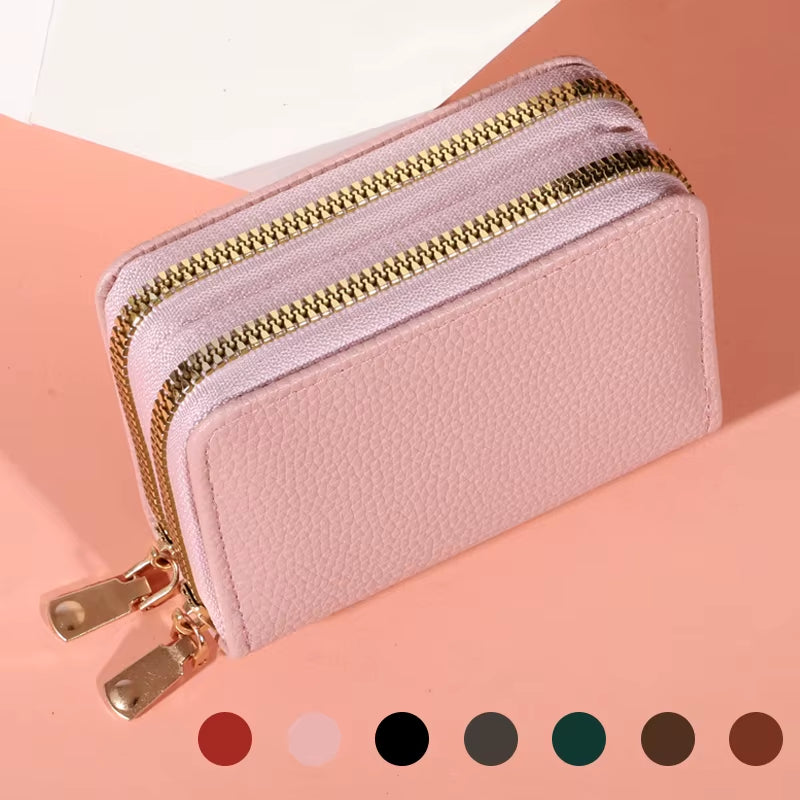 Compact Zipper Wallet | Multi-Card Wallet | Coin Purse | Dual Zipper Wallet | Women’s Wallet | Men’s Wallet | Travel Wallet | Mini Purse | Card Holder | 