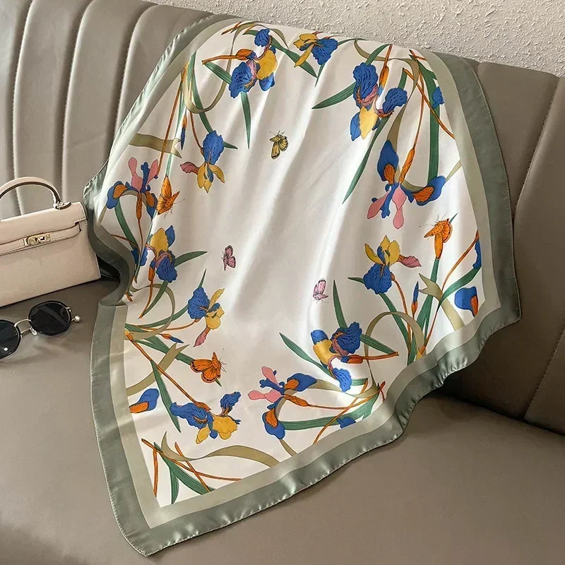 Luxury Design Print Square Scarf