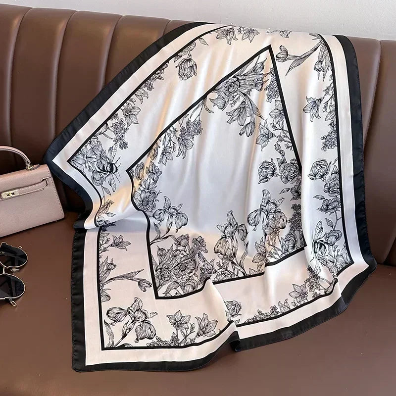 Luxury Design Print Square Scarf