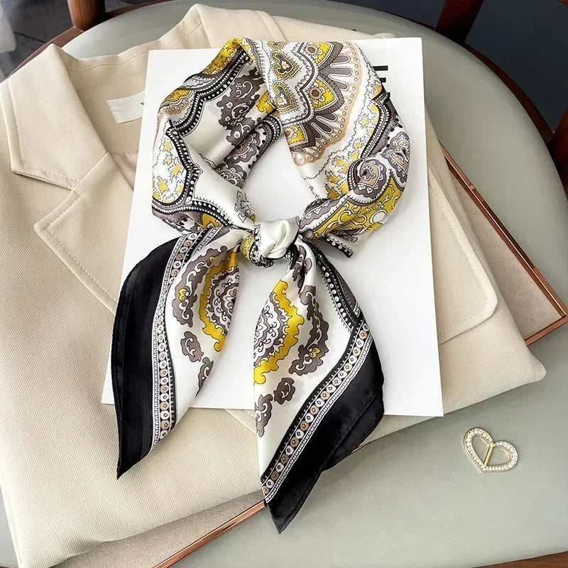 Luxury Design Print Square Scarf