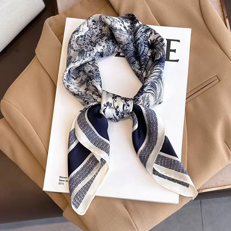 Luxury Design Print Square Scarf