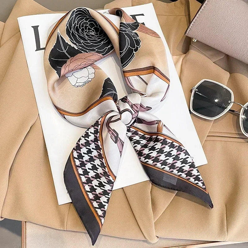 Luxury Design Print Square Scarf